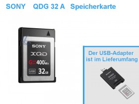SONY QDG32A XQD Speicherkarte mit USB Adapter